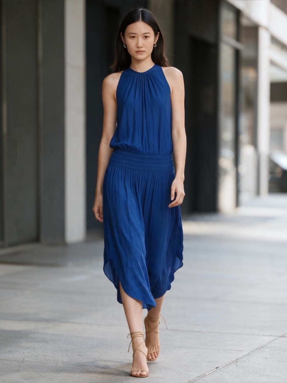 Ramy Brooke Audrey Cobalt Blue Dress